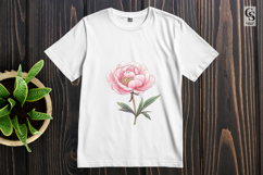 Pink Peony Flower Clipart Sublimation PNG Product Image 3