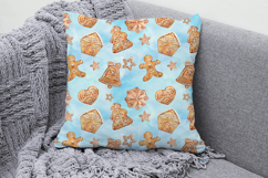 Christmas Gingerbread Seamless Pattern, Digital Paper Product Image 3