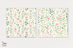 Floral digital paper, background clipart Product Image 3