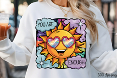 You are enough PNG, Motivational Sublimation Q Product Image 1