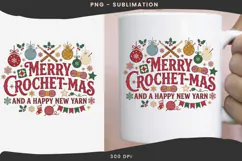 Christmas crochet png design for T-shirts Product Image 3