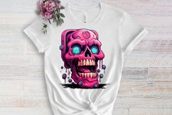 Halloween Pink Ghost Sublimation Clipart, Halloween PNG Product Image 3