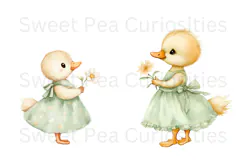 Duck, Watercolor, Ephemera, PNG, Clipart Product Image 3