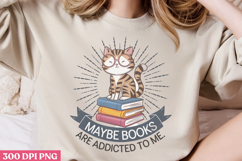Maybe Books are PNG, Reading Books Sublimation PNG Product Image 3