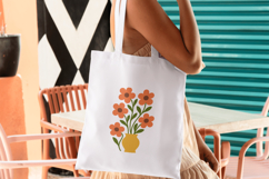 Retro Floral Arrangement Abstract Summer Flowers Product Image 3