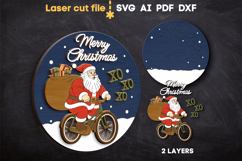 Christmas Signs Bundle SVG laser cut files for Glowforge Product Image 3