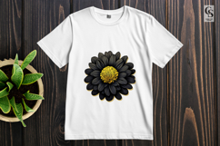 Gothic Dark Dahlia Flower Clipart Sublimation PNG Product Image 3