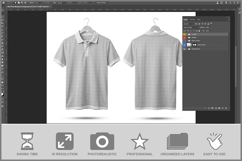 T-shirt Polo On Hanger Product Image 2