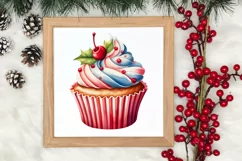 Watercolor Christmas Cakes Clipart, Christmas Clipart Product Image 3