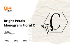 Bright Petals Monogram Floral Product Image 1