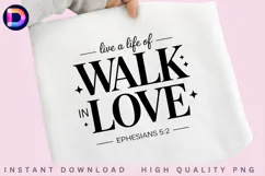 Live a Life of Walk in Love Ephesians 5:2 Christian Bible Product Image 3