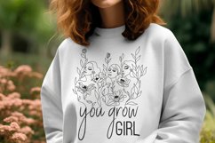 You Grow Girl SVG PNG, Keep Going Keep Growing SVG Product Image 2