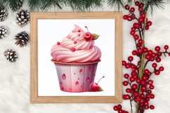 Pink Christmas Coffee Sublimation Clipart, Christmas PNG Product Image 3