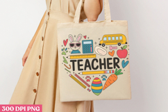 Retro Teacher Easter Sublimation Bundle PNG Product Image 7