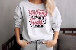 teaching is a work of hear SVG Product Image 3