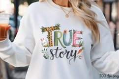 true story. PNG, Retro Easter Day Sublimati Product Image 3