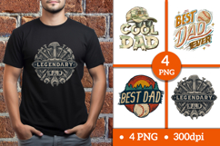 Father's Day Sublimation Design PNG/Father’s Day Print Set Product Image 3