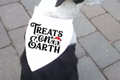Treat on earth SVG, Christmas Dog SVG Product Image 3
