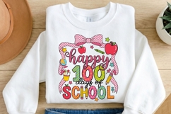Happy 100 Days of School PNG, 100th Day of School Shirt Product Image 2