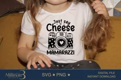 Just Say Cheese To Mamarazzi, Baby Shower SVG Product Image 3