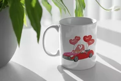 valentine's day gnomes in the car png gnomes with hearts png Product Image 4