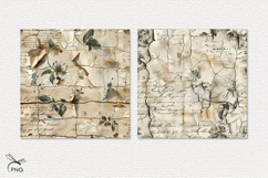 Old vintage digital paper, background clipart Product Image 3