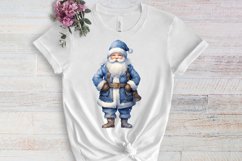 Blue Christmas Watercolor Clipart Sublimation Product Image 3