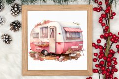 Watercolor Caravan Clipart, Caravan Clipart, Caravan Product Image 3