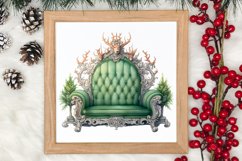 Cozy Green christmas Clipart Sublimation, Christmas PNG Product Image 3