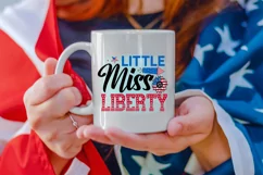 Little miss liberty 4th of July Sublimation Design Product Image 1