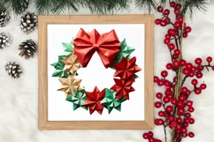 Christmas Origami Style Sublimation, Christmas PNG Product Image 3