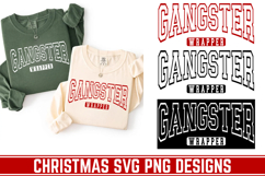 Gangster Christmas Svg, Festive Holiday Quote svg Product Image 1