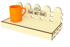 Cup display stand - laser cut files, Glowforge pattern SVG Product Image 6