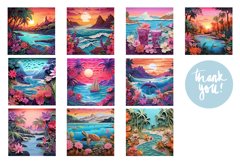 Summer Wind Spinner Sublimation, Beach Wind Spinner Bundle Product Image 3