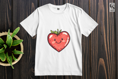 Heart Shaped Strawberry Illustrations Clipart Sublimation PN Product Image 2