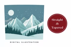 Christmas Tumbler Wrap Design, Forest Tumbler Sublimation Product Image 3