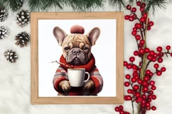 Christmas Dog And Coffee Clipart, Christmas Clipart Product Image 3