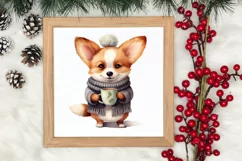 Christmas Dog And Coffee Clipart, Christmas Clipart Product Image 3