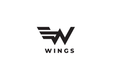 Wings Letter W Logo Design Vector Product Image 3