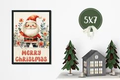 Christmas Greeting Cards, Santa Claus Christmas Card Print Product Image 3
