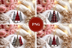 Rustic Christmas Round Ornaments, Christmas Tree Ornaments Product Image 3