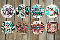 Dogs mom | 8 pets Car coaster &amp; key chain designs Product Image 3