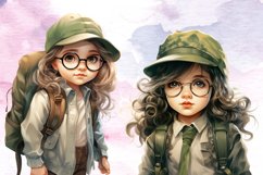 Little Sassy Girl for Back to School, Sassy Girl, Vintage Product Image 4
