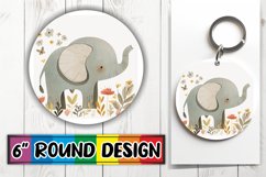 Round Animal Sublimation Art Product Image 1