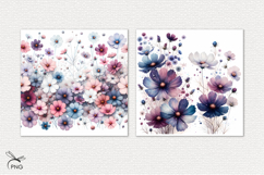 Summer flowers digital paper Product Image 3