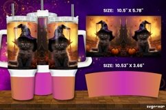 Halloween Cats Tumbler Wrap Bundle | 40 Oz | Sublimation Product Image 4
