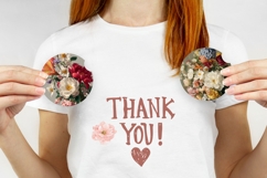 Art Flowers Car Coaster Template, Floral Coasters PNG Product Image 3