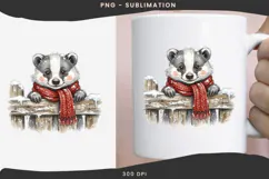 Christmas peeking character png design for T-shirts Product Image 4