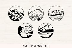 Mountains clipart bundle svg Product Image 3