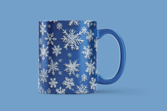 Snowflake Border Digital Paper Product Image 3